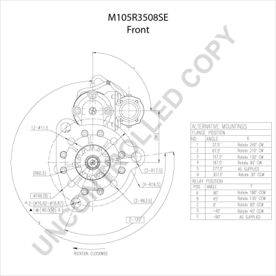 Prestolite Electric Starter M105R3508SE