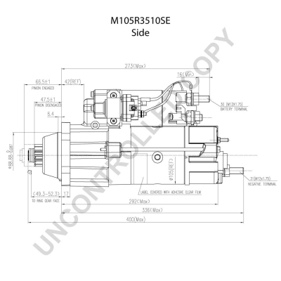 Prestolite Electric Starter M105R3510SE