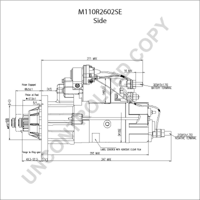 Prestolite Electric Starter M110R2602SE