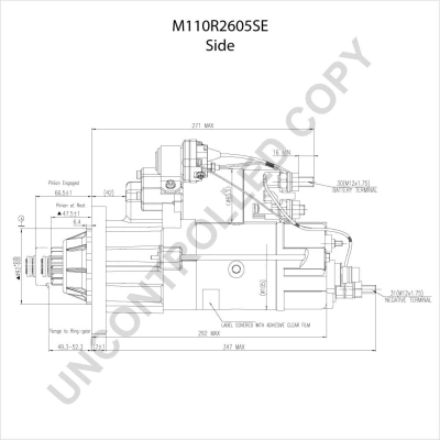 Prestolite Electric Starter M110R2605SE