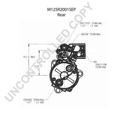 Prestolite Electric Starter M125R2001SEP