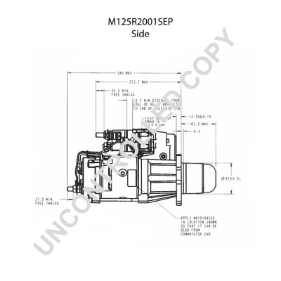 Prestolite Electric Starter M125R2001SEP