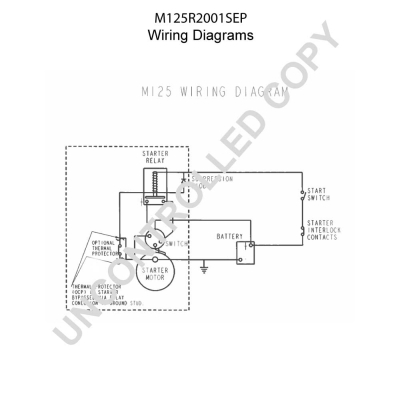 Prestolite Electric Starter M125R2001SEP