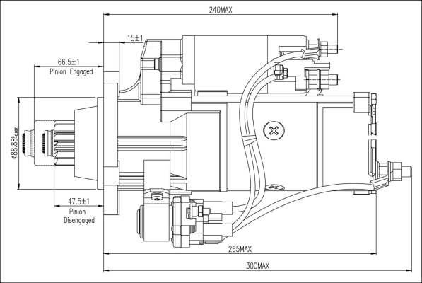 Prestolite Electric Starter M90R3538SE