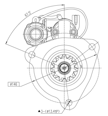 Prestolite Electric Starter M90R3547SE