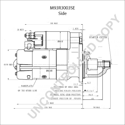 Prestolite Electric Starter M93R3003SE