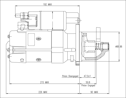 Prestolite Electric Starter M93R3059SE