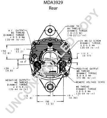 Prestolite Electric Alternator/Dynamo MDA3929