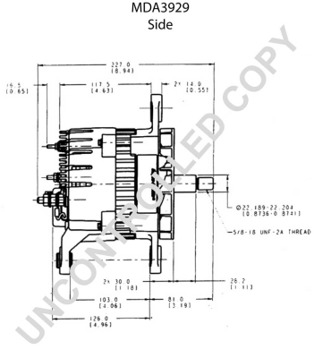 Prestolite Electric Alternator/Dynamo MDA3929