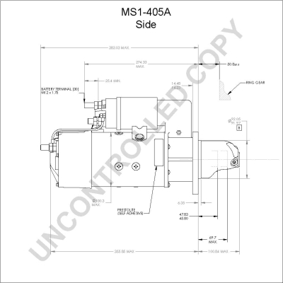 Prestolite Electric Starter MS1-405A