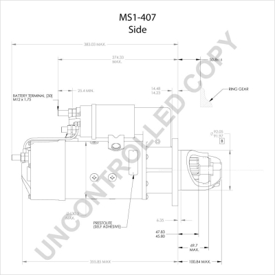Prestolite Electric Starter MS1-407A