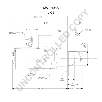 Prestolite Electric Starter MS1-408A