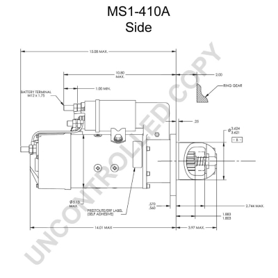 Prestolite Electric Starter MS1-410A