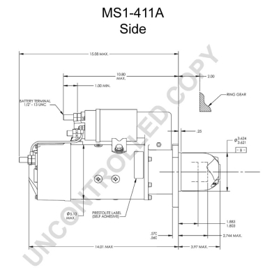 Prestolite Electric Starter MS1-411A