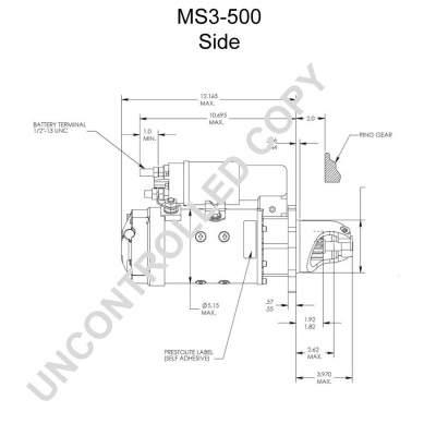 Prestolite Electric Starter MS3-500