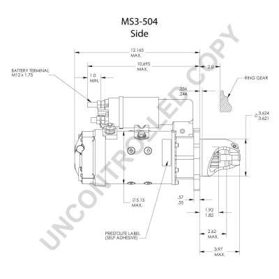 Prestolite Electric Starter MS3-504