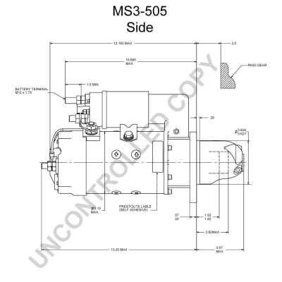 Prestolite Electric Starter MS3-505