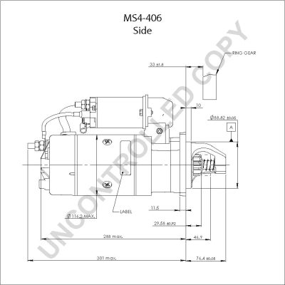 Prestolite Electric Starter MS4-406