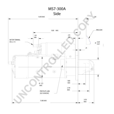 Prestolite Electric Starter MS7-300A