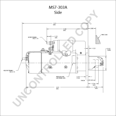 Prestolite Electric Starter MS7-303A