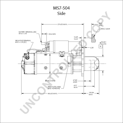 Prestolite Electric Starter MS7-504