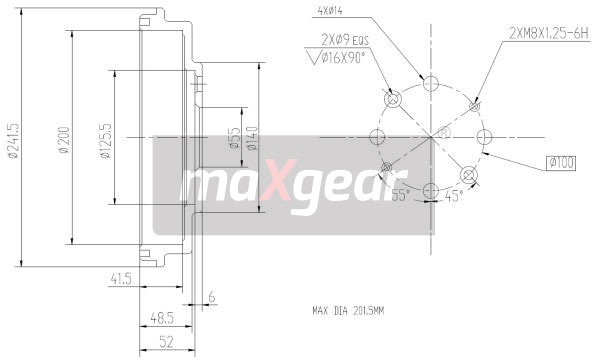 Remtrommel Maxgear 19-2313