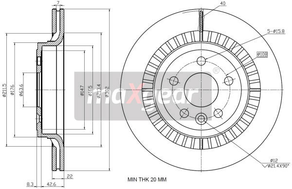 Remschijven Maxgear 19-2335