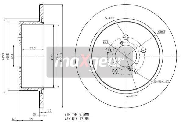 Maxgear Remschijven 19-2356