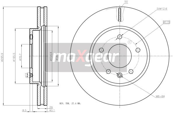 Remschijven Maxgear 19-2369