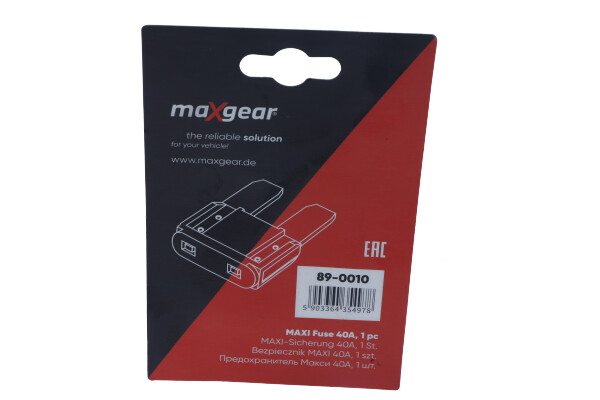 Maxgear Zekering 89-0010
