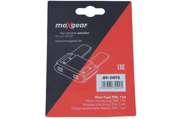 Maxgear Zekering 89-0013