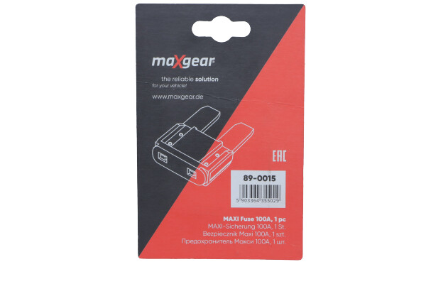 Maxgear Zekering 89-0015