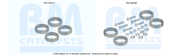 Roetfilter montageset Bm Catalysts FK11031