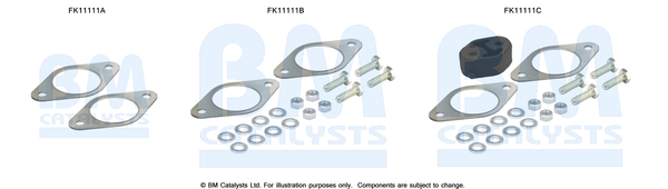 Roetfilter montageset Bm Catalysts FK11111