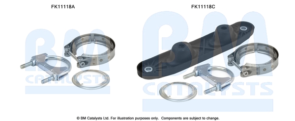 Roetfilter montageset Bm Catalysts FK11118