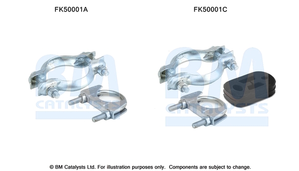 Uitlaat montageset Bm Catalysts FK50001