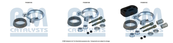 Uitlaat montageset Bm Catalysts FK50015