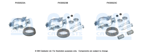 Uitlaat montageset Bm Catalysts FK50023