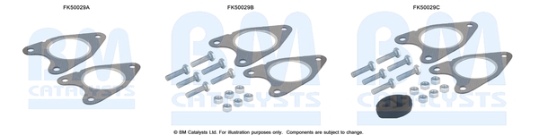 Uitlaat montageset Bm Catalysts FK50029