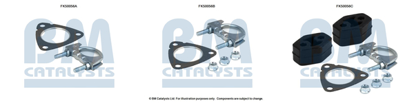 Uitlaat montageset Bm Catalysts FK50056