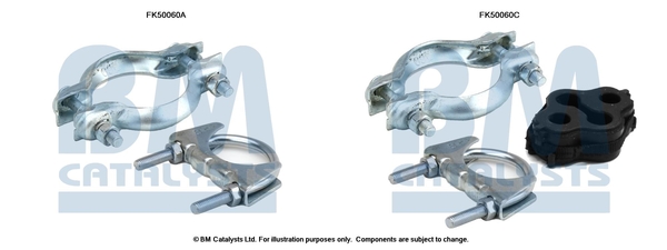 Uitlaat montageset Bm Catalysts FK50060