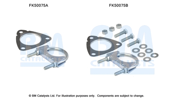 Uitlaat montageset Bm Catalysts FK50075