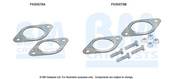 Uitlaat montageset Bm Catalysts FK50079