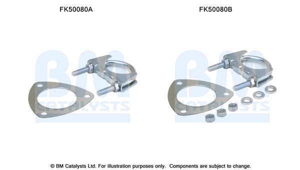 Uitlaat montageset Bm Catalysts FK50080