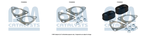 Uitlaat montageset Bm Catalysts FK50093