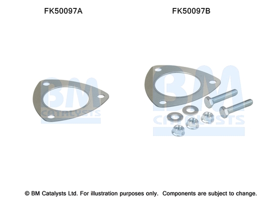 Uitlaat montageset Bm Catalysts FK50097