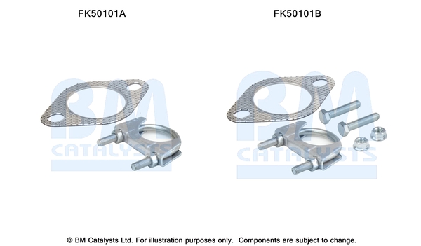 Uitlaat montageset Bm Catalysts FK50101