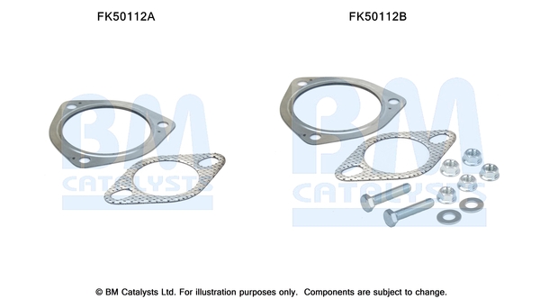 Uitlaat montageset Bm Catalysts FK50112