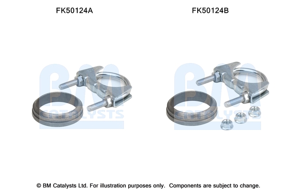 Uitlaat montageset Bm Catalysts FK50124