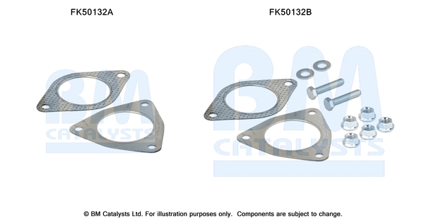 Uitlaat montageset Bm Catalysts FK50132